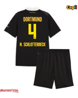 Borussia Dortmund Nico Schlotterbeck #4 Echipament de Fotbal Replică 2026-27 Copii Deplasare (+ Șorturi)